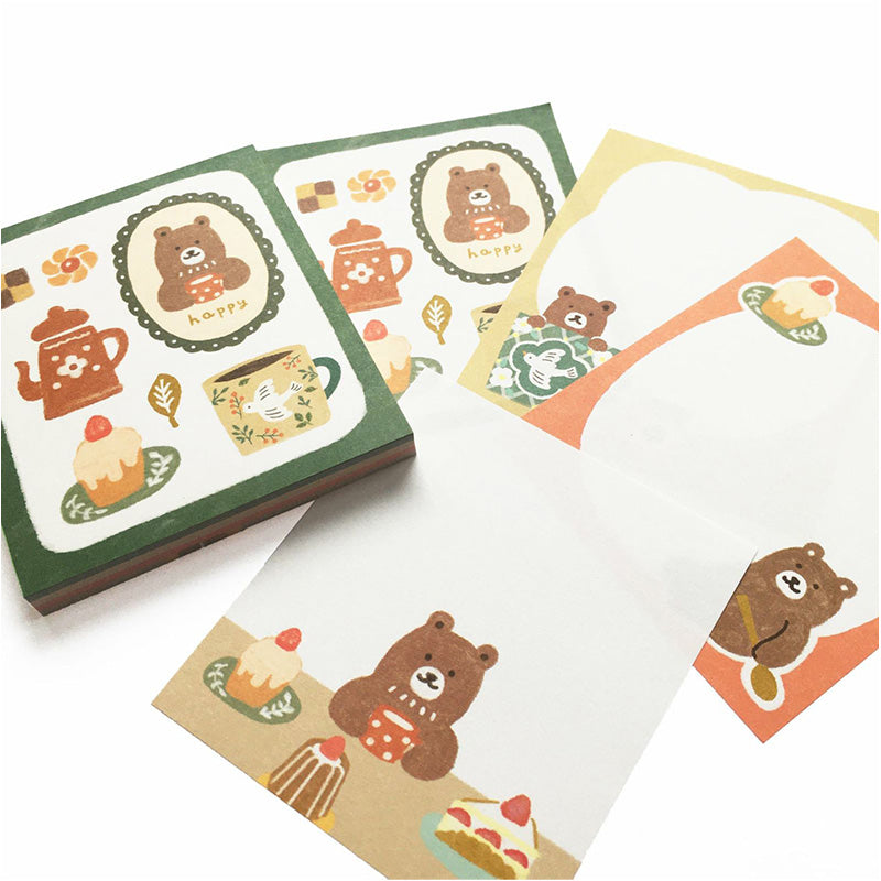 Furukawa Wa-Life Kira Memo Pad - Cup to Kuma LM228 Ltd. Winter Edition