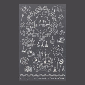 Midori Transfer Sticker Foil 2653 Birthday