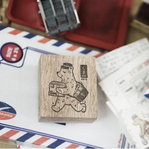 Black Milk Project Rubber Stamp - Kuma Post Bear - Delivery 4cm x 4.5cm