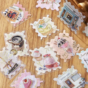 BGM Postage Sticker Flakes - Coffee Day