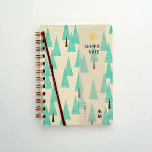 Mizushima Shippo Notebook - Forest NTSP-MO