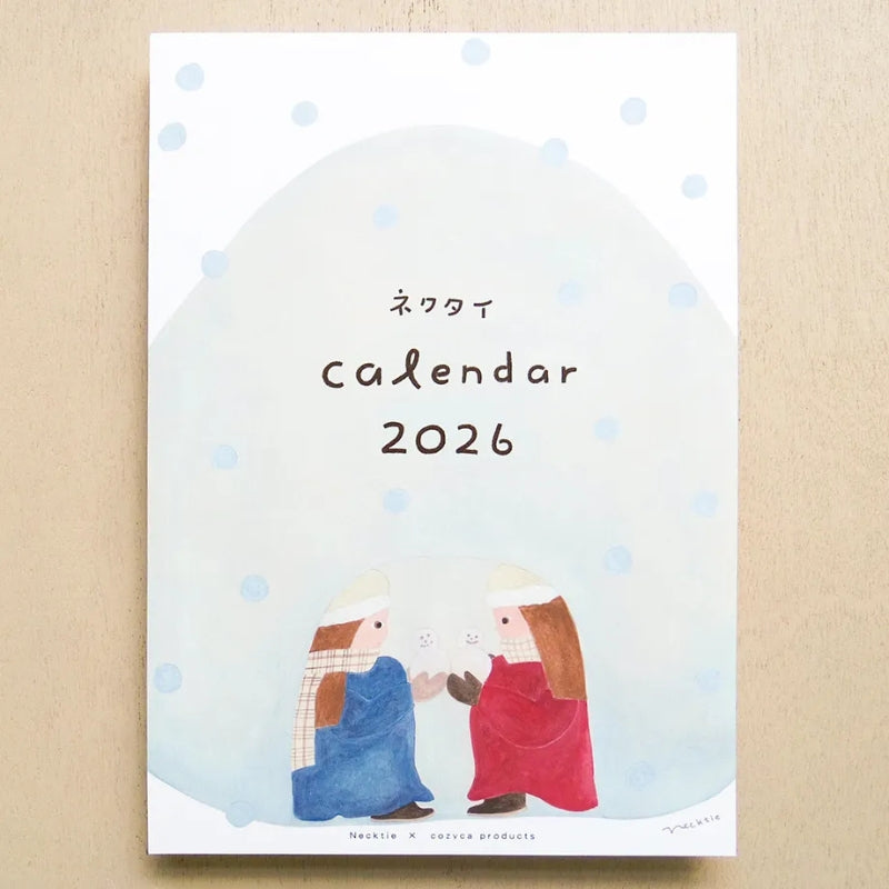 Cozyca x Necktie 2026 Wall Calendar