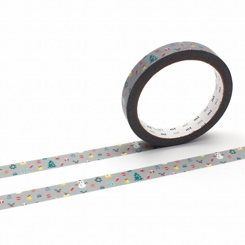 mt Large Core Masking Tape - Christmas Grey MT01L087
