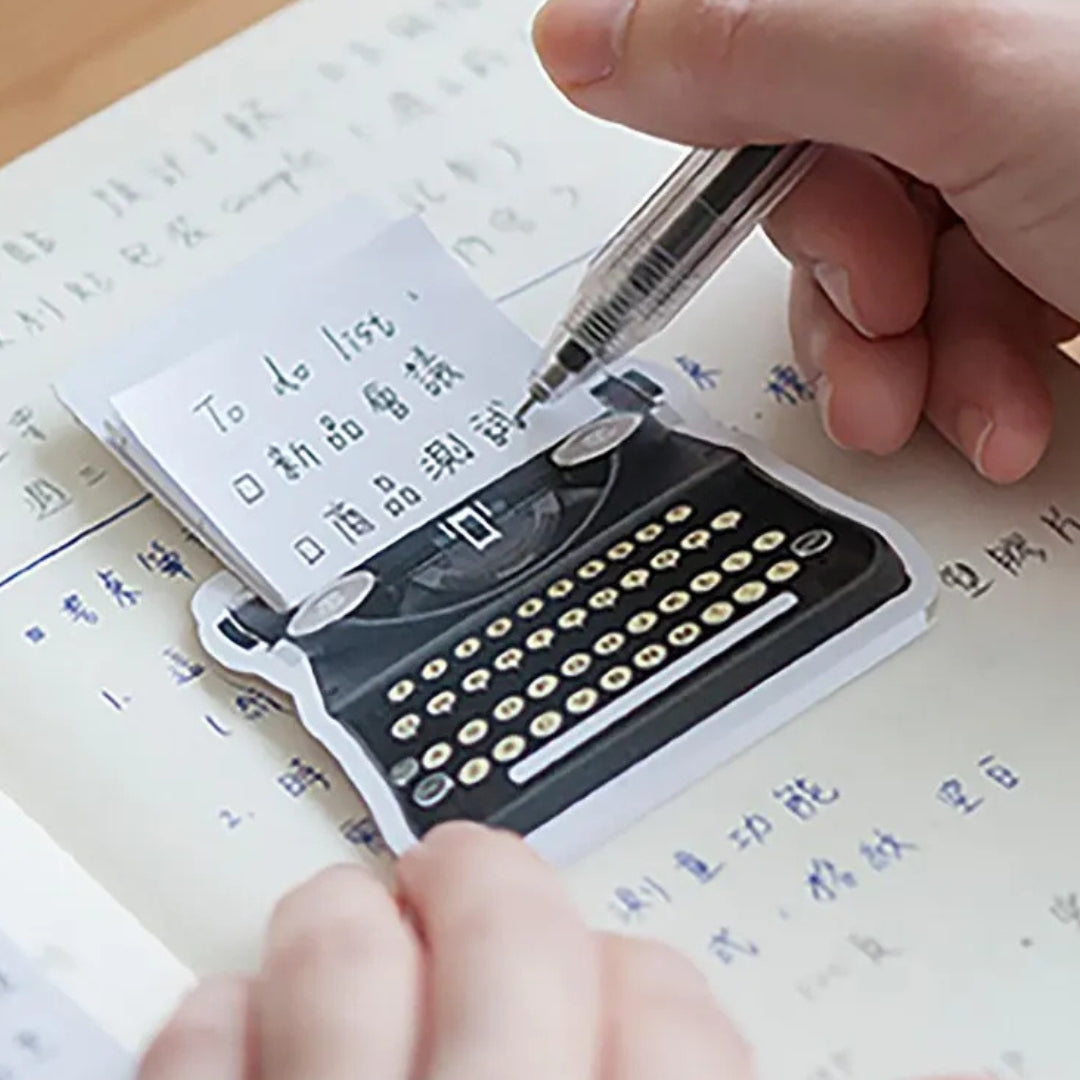 Typewrtier Note MU Sticky Notes - Typewriter - Paper Plus Cloth