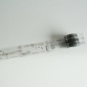 Yohaku Clear Tape - P-004 Seal Grey