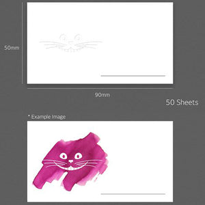 Wearingeul Ink Color Swatch Cards - Cheshire Cat Smile