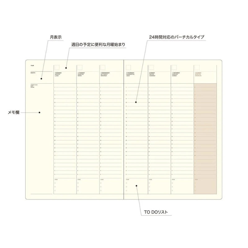 Laconic A5 Notebook Weekly LGF02-36