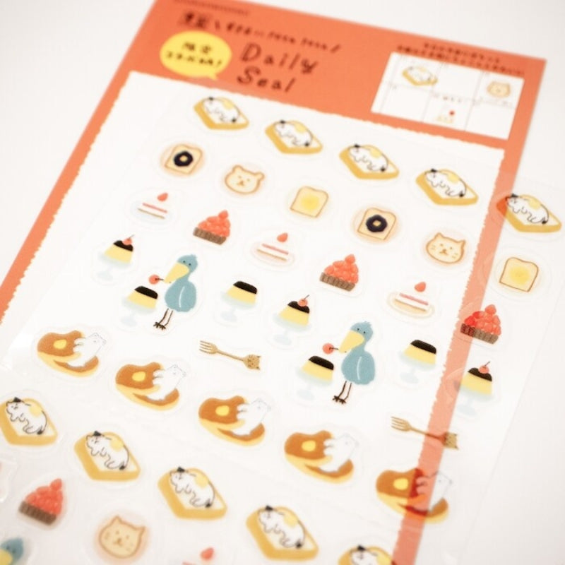 Furukawa Watashi-biyori Daily Sticker Sheet - Café Collaboration