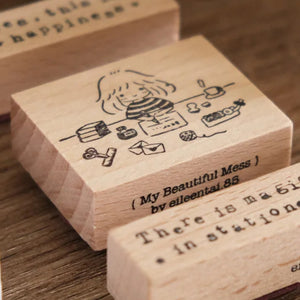 EileenTai.85 Rubber Stamp - My Beautiful Mess