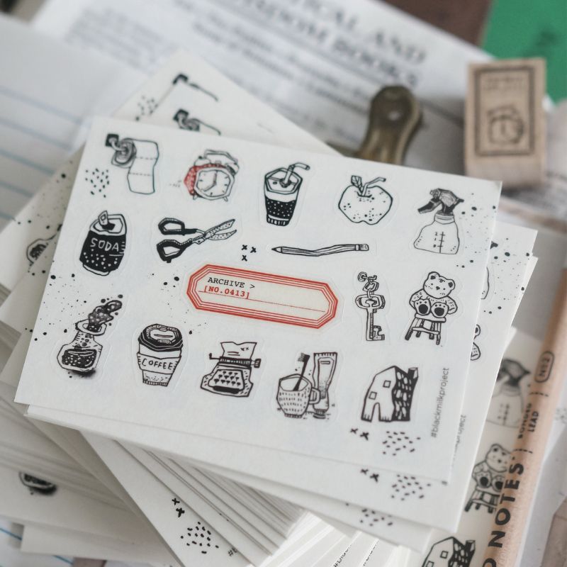 PRE ORDER: Black Milk Project Archive Mini Sticker - Transparent