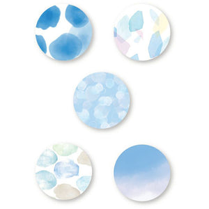 Furukawa Paper Co. Washi flake Seal Sticker Flakes Blue Iroirodo