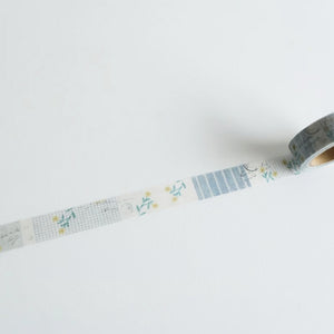 Yohaku Washi Tape - YC-023 CHECK&STRIPE Rondo