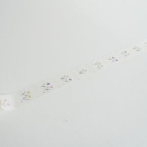 Yohaku Washi Tape - Y-166 A Row of Flowers