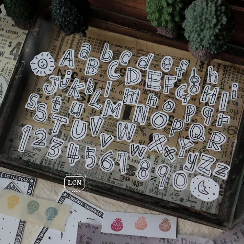 PRE ORDER LCN Clear Stamp Set - Hand Drawn Alphabet