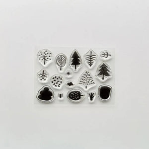 Mizushima Pocket Clear Stamp Set - Trees 01 STJ-P-KI01