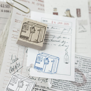 Black Milk Project Rubber Stamp - Delivery Parcel - Box 3cm x 3cm