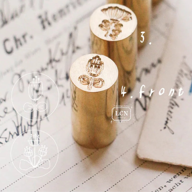 PRE ORDER LCN Mini Wax Seal Set - Hand Drawn Flower 4