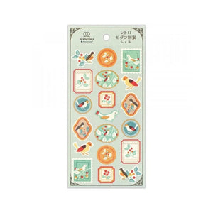 Wanowa Japanese Style Stickers - Small Bird And Fruit