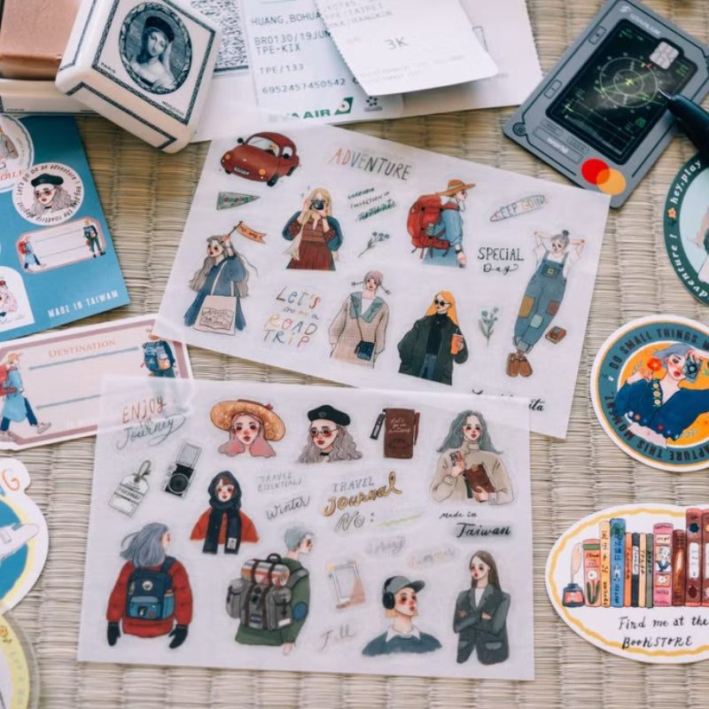 La Dolce Vita Transfer Sticker Set of 2 - Let's Go On A Road Trip