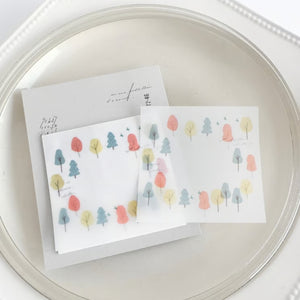 Yohaku Tracing Paper Sticky Notes - M-171 Hiking