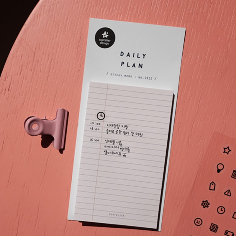 Suatelier Sticky Notes - 1912 Daily Plan 09