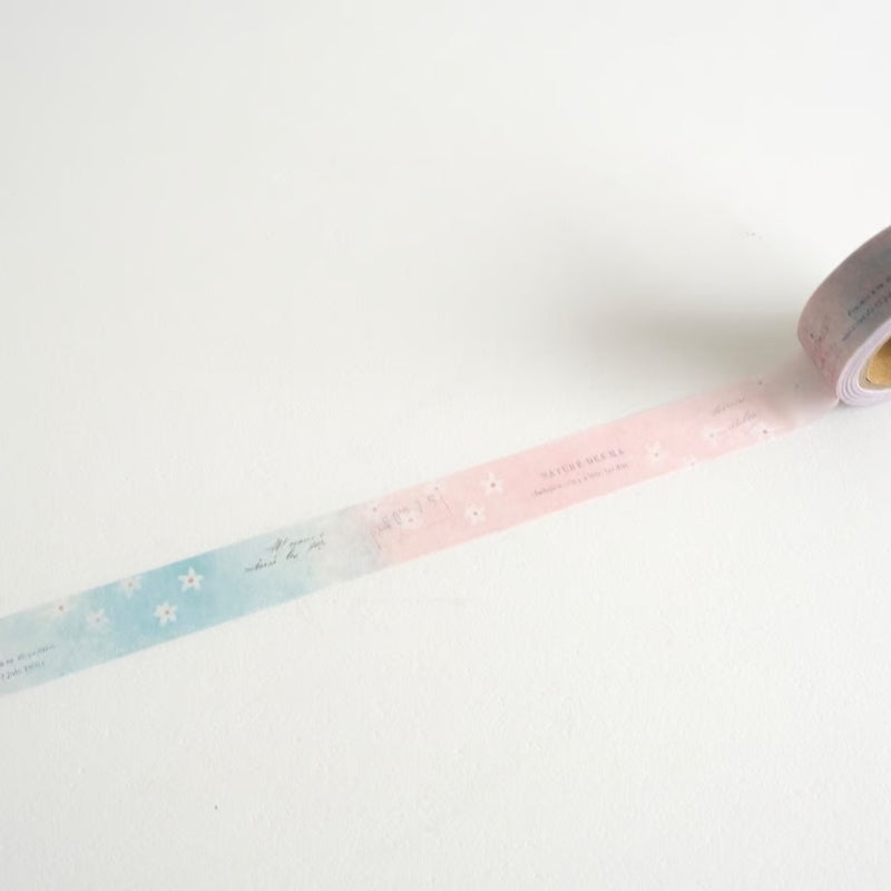 Yohaku Washi Tape - Y-165 Hanagumori (Flower Cloudy)