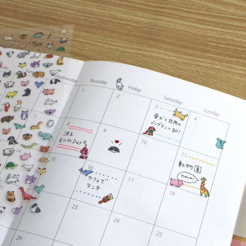 Mind Wave Poko Time Sticker Sheet - Animals 82434