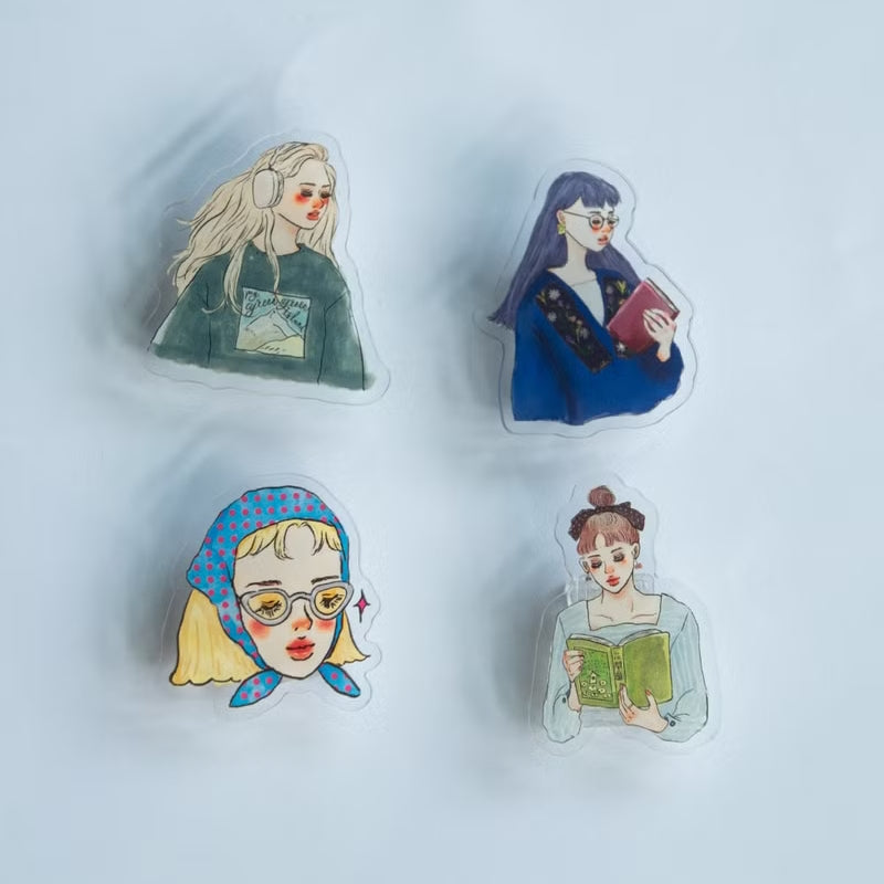 La Dolce Vita Acrylic Clips - Green Island T-Shirt Girl