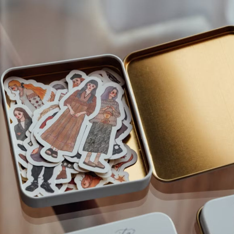 La Dolce Vita Tin of Stickers - We Move Forward Happily