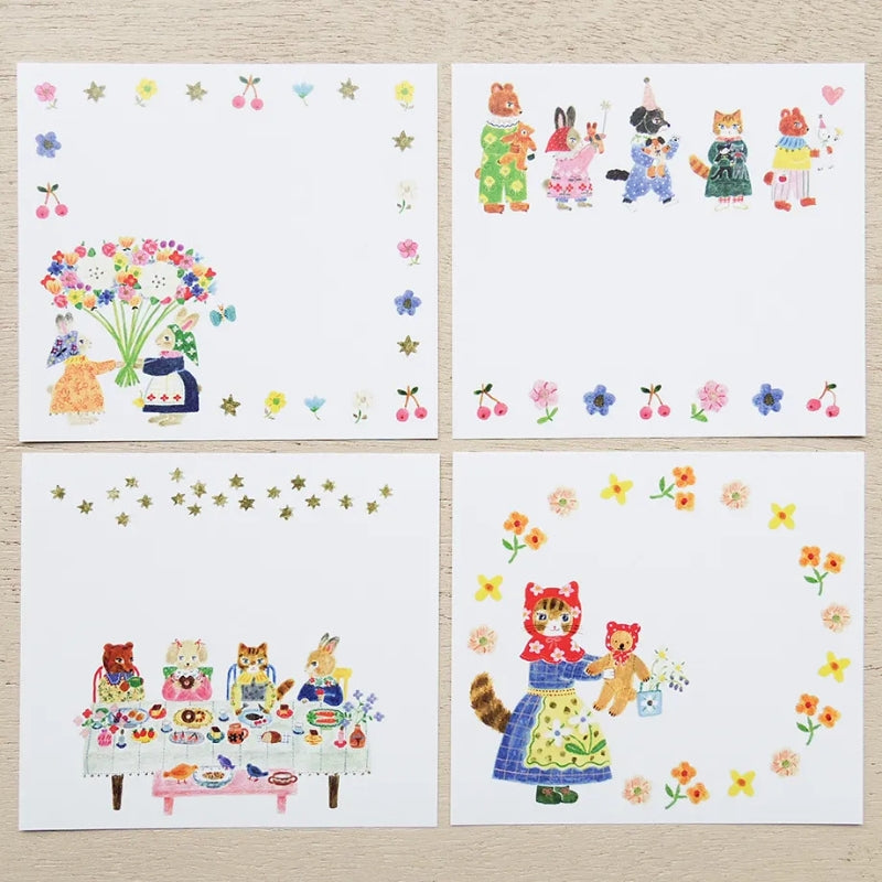Cozyca x Aiko Fukawa Memo Block - Little Fluffy Friends (22-941)