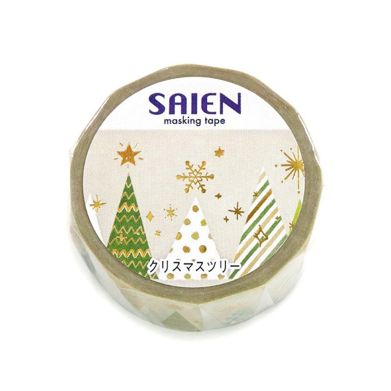 Saien Washi Tape Christmas Ltd. Edition - Christmas Tree