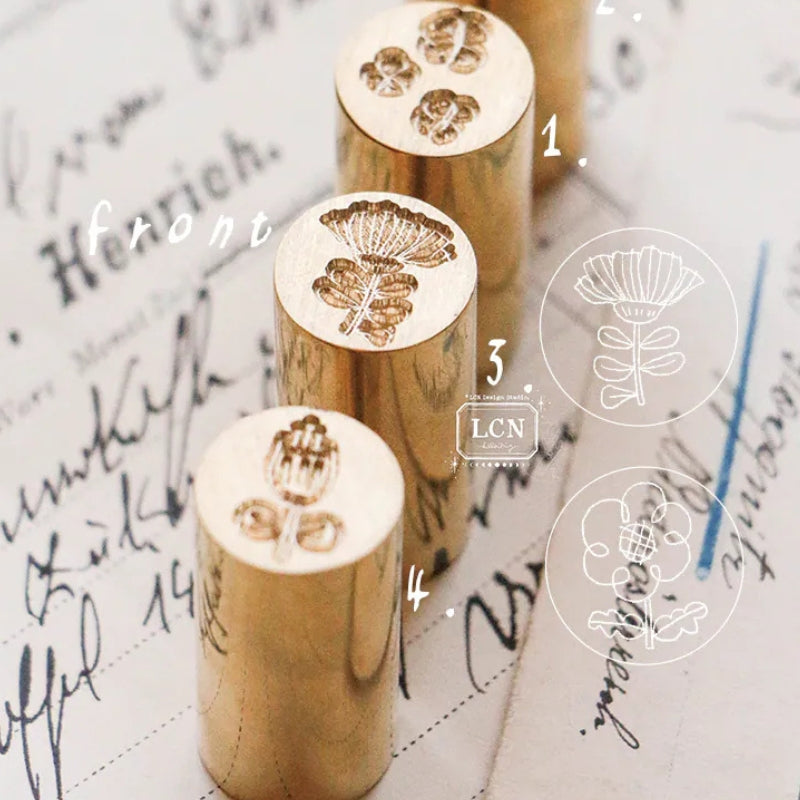 PRE ORDER LCN Mini Wax Seal Set - Hand Drawn Flower 3