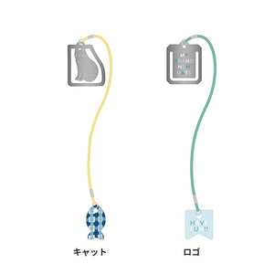 Marks Notebook Deco Clip Bookmark with Charm - Logo for B7