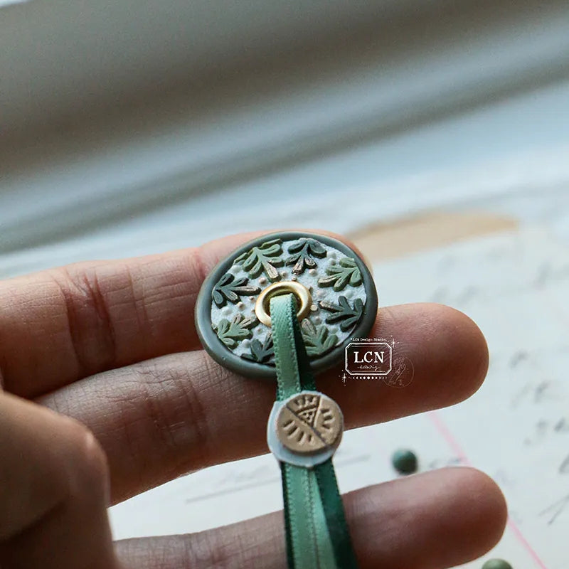 PRE ORDER LCN Wax Seal Set - Round Leaf Frame 3