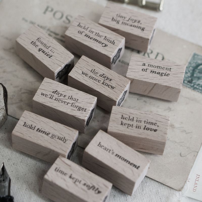 PRE ORDER: BMP Pages of Me Rubber Stamps - Words 2