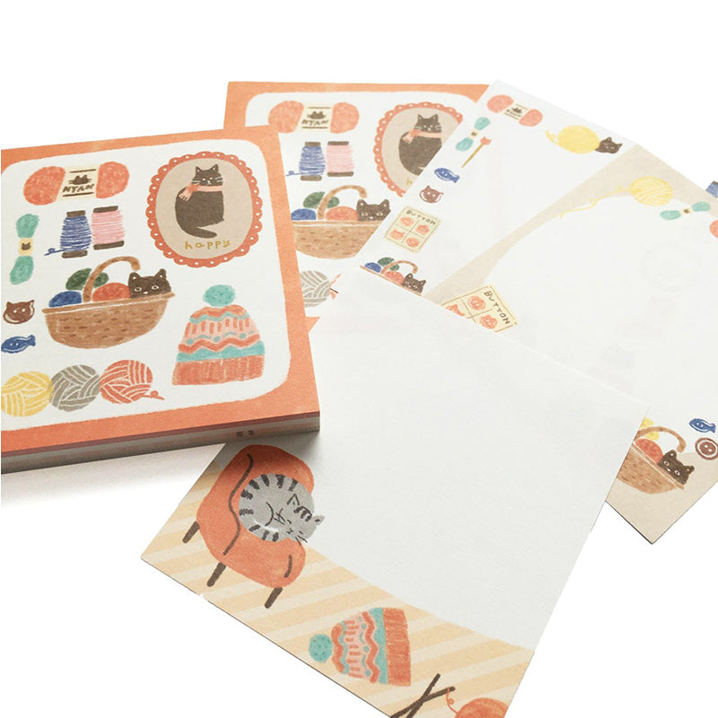 Furukawa Wa-Life Kira Memo Pad - Keito to Neko LM227 Ltd. Winter Edition