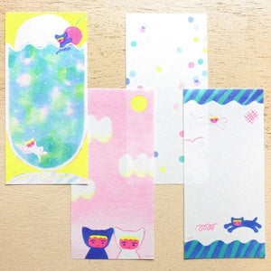 Cozyca One-Stroke Letter Pad - Yuki Itoi - 20489 Neko
