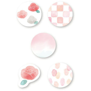 Furukawa Paper Co. Washi flake Seal Sticker Flakes Pink Iroirodo