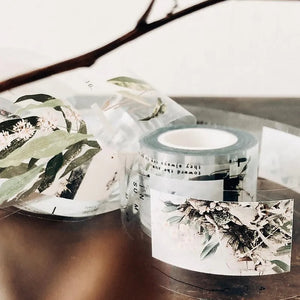 somesortof.fern 3.5cm Glossy PET Tape - The Lovely Days with Leaves