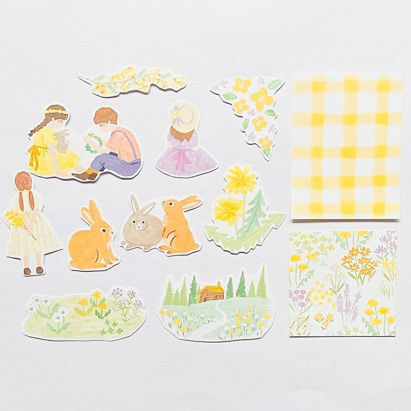 Mind Wave Blooming Sticker Flakes - Yellow 81834