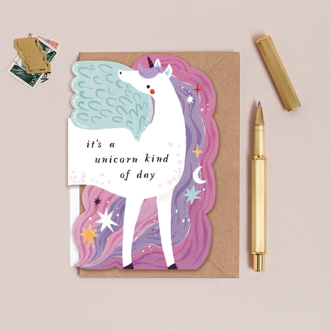 Sister Paper Co. - Unicorn Birthday Card | Kids Birthday Card | Childrens Cards