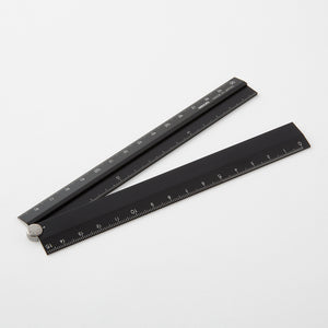 Midori Aluminum Multiple Ruler - Black