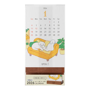 Pre Order: Midori 2026 Stand Up Calendar - Dog