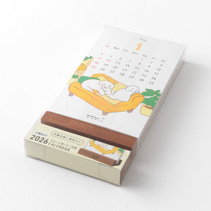Pre Order: Midori 2026 Stand Up Calendar - Dog