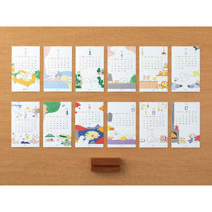 Pre Order: Midori 2026 Stand Up Calendar - Dog