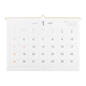 PRE ORDER: Midori 2026 Hanging Wall Calendar