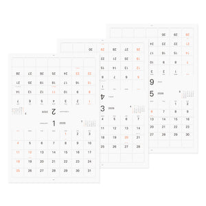 PRE ORDER: Midori 2026 Hanging Wall Calendar