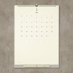 PRE ORDER: Midori 2026 Calendar Wall-Hanging with Pencil