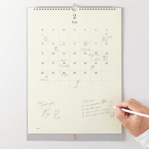 PRE ORDER: Midori 2026 Calendar Wall-Hanging with Pencil
