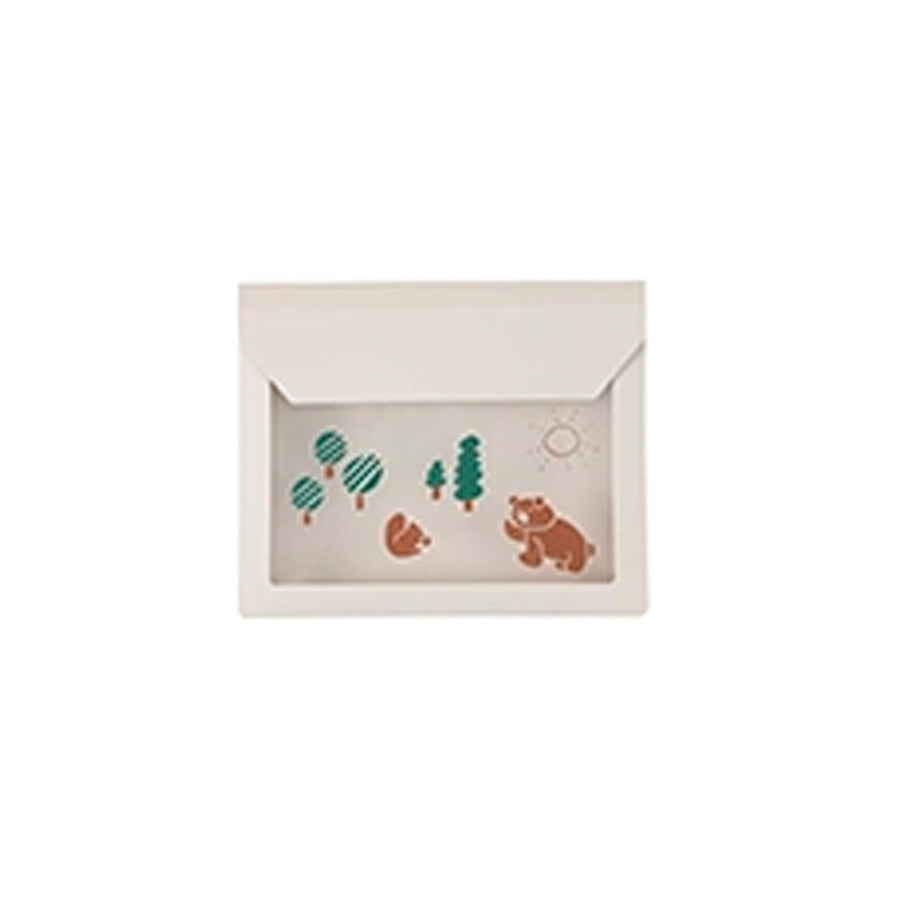 King Jim × oyaMADE Flatty Lite Pouch Card - Forest